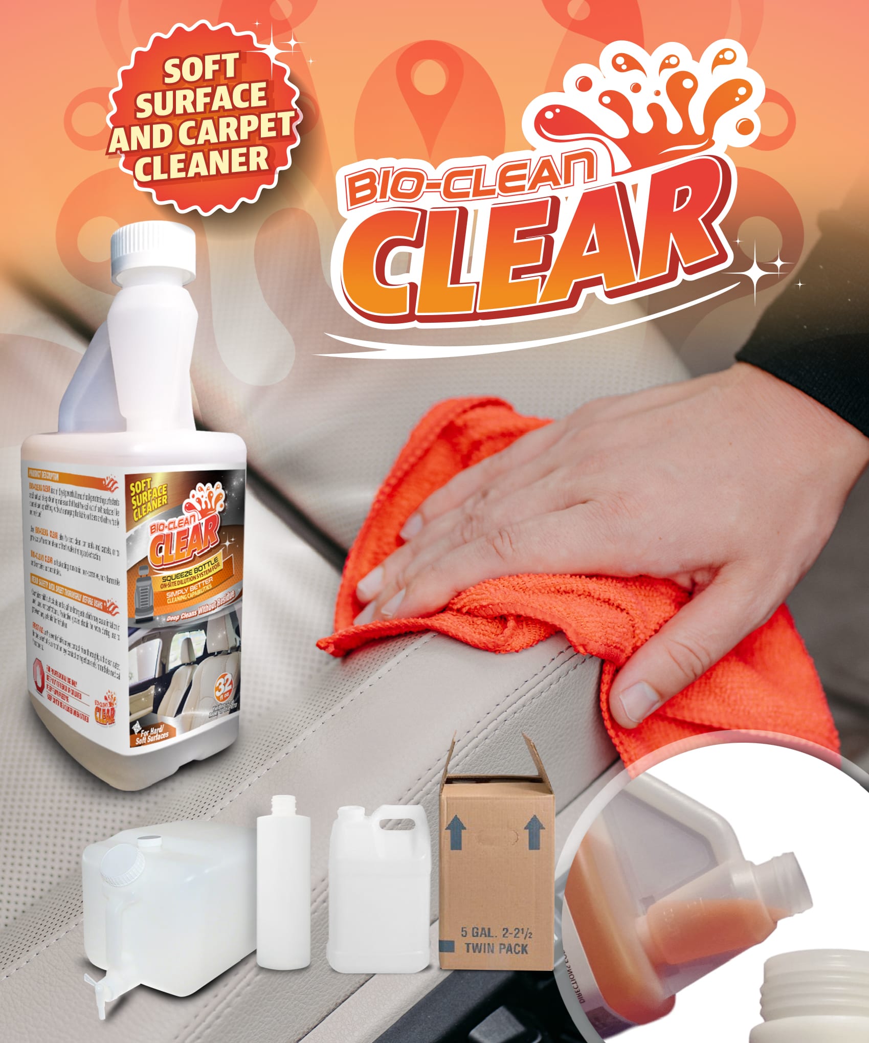 Bio-Clean: CLEAR Soft Surface Cleaner
