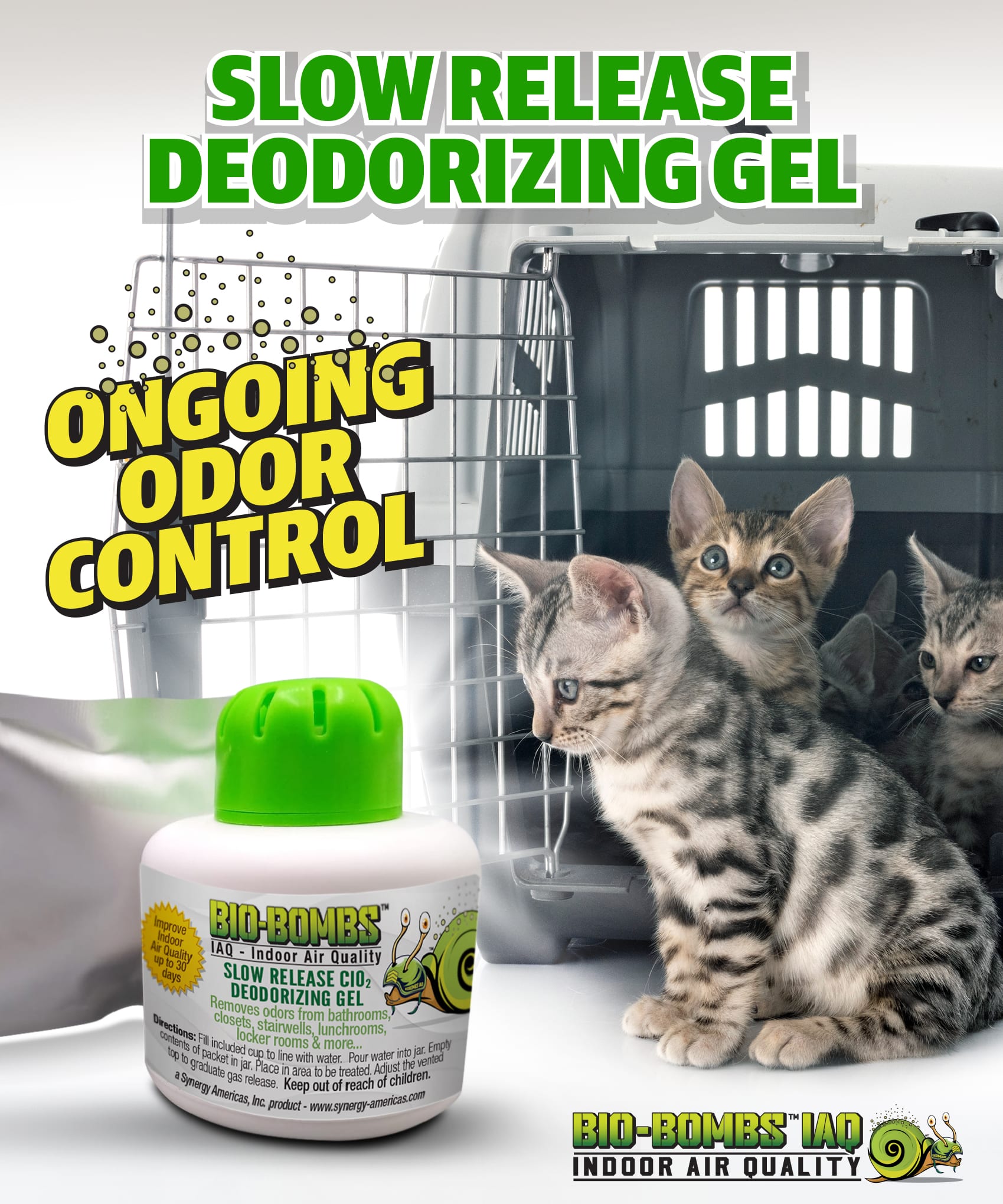 Bio-Bombs IAQ - Gel Release Deodorizing Kit
